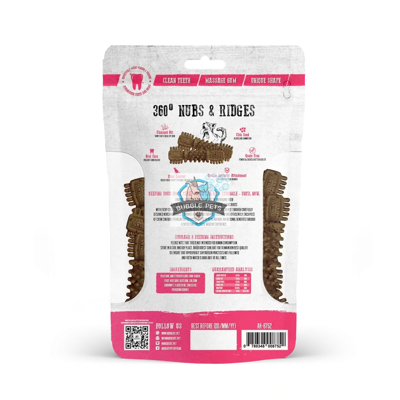20% OFF: Absolute Holistic Chia Seed Grain-Free Dental Chew - 160g/pack