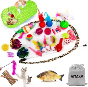 31 PCS Cat Toys Kitten Toys Assortments