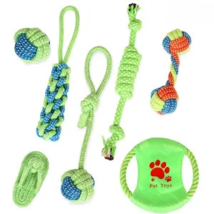 7 Pcs / 9 Pcs Rope Dog Toy