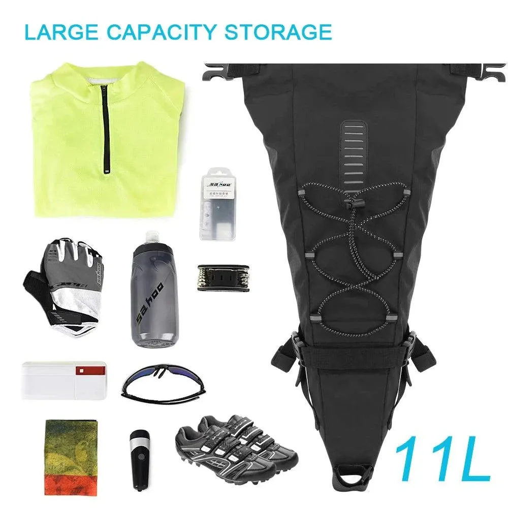 Bicycle Saddle Bag Waterproof Bicycle Storage Bag Reflective Cycling Rear Seat Post Bag Tail Rear Bag MTB Road Bike Bag