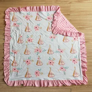 Boutique Baby Girls Blankets Fashion Infant Baby Blankets Wholesale 74*83cm 6 A30-5
