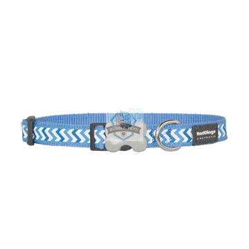Bucklebone Reflective Ziggy Collar - Blue