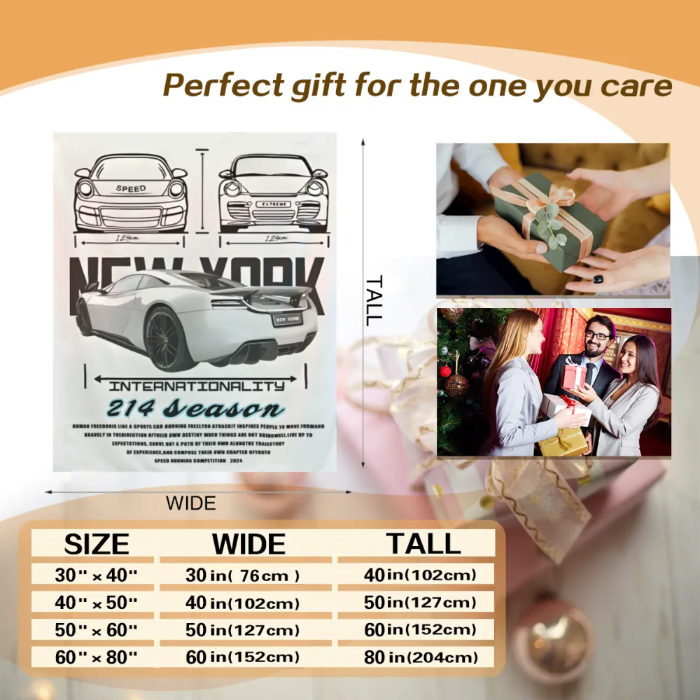 Car creative model blanket soft and comfortable