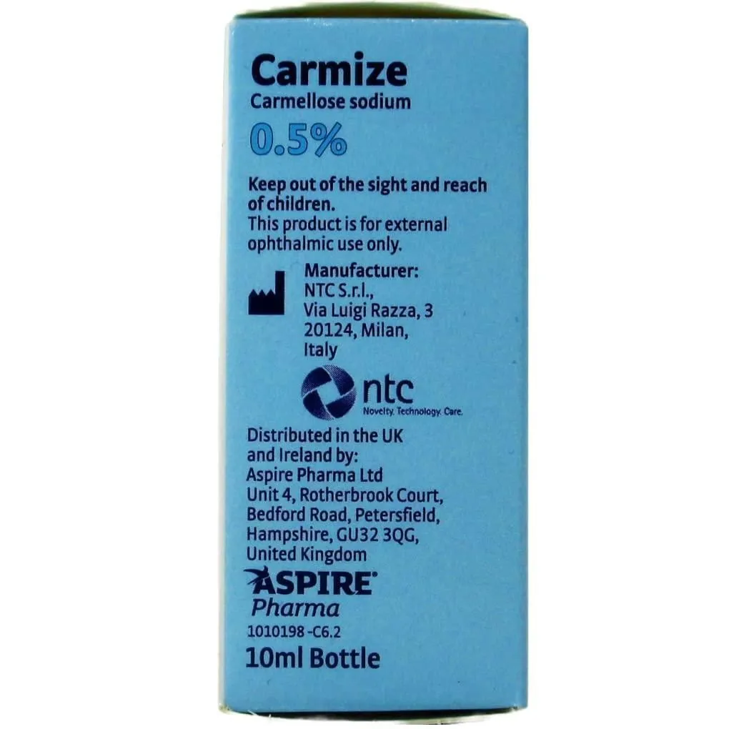 Carmize Carmellose Sodium 0.5% Eye Drops 10ml