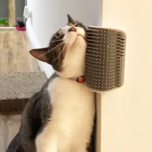 Cat Self Groomer Arch  Self Cleaning Slicker Brush