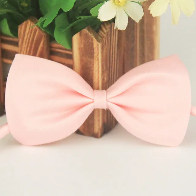Collar Dog Bowknot Adjustable Necklace