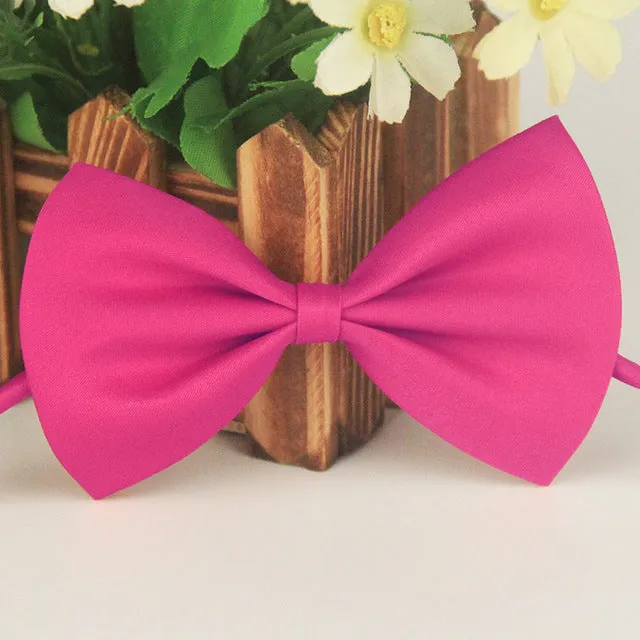 Collar Dog Bowknot Adjustable Necklace