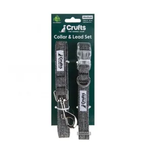 Crufts Pet Collar & Lead Set | Medium