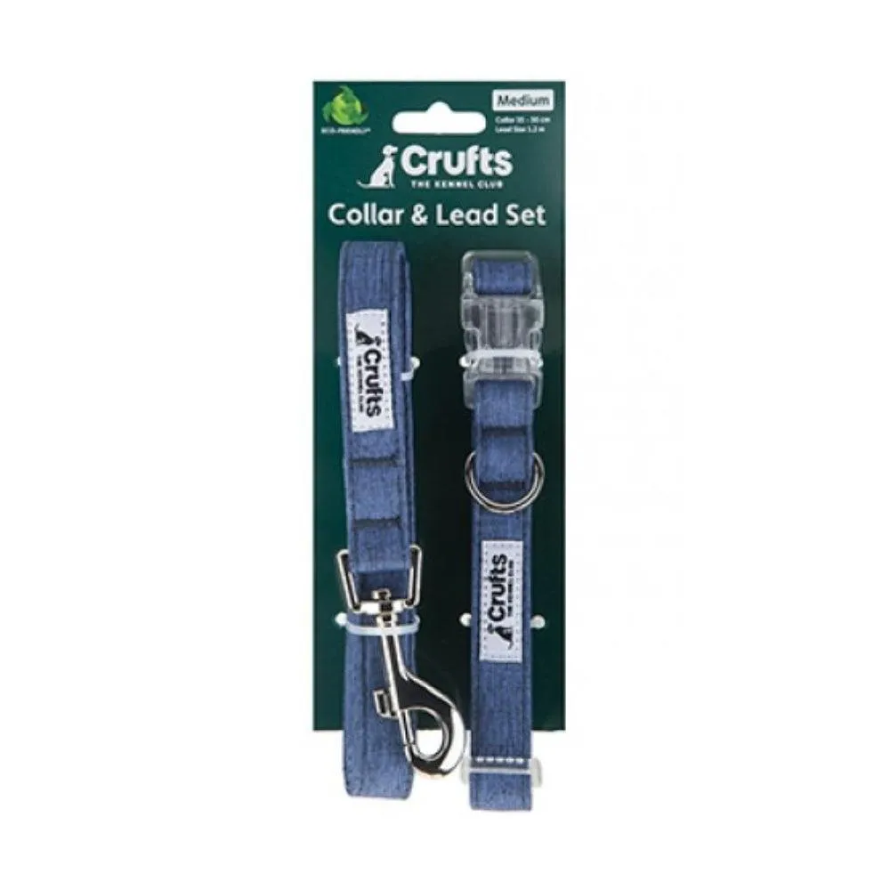 Crufts Pet Collar & Lead Set | Medium