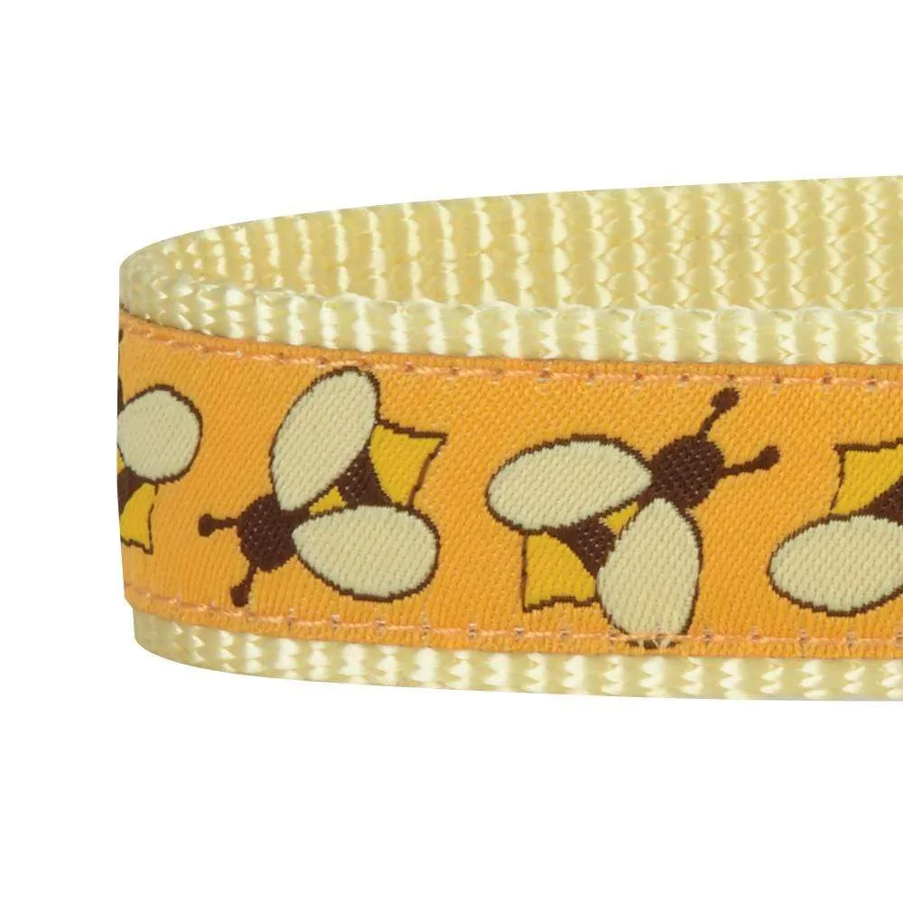 Flamingo Ladybug Dog Collar, Summer Vacation Tropical Hawaiian Palm Leaves Collar