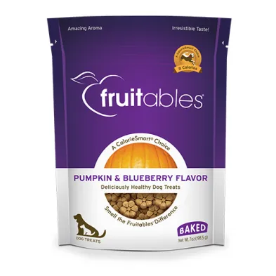 Fruitables - Baked Dog Treats - Pumpkin & Blueberry