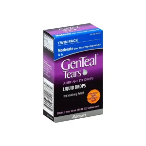 GenTeal Twinpack Eye Drops, Moderate 0.5 oz