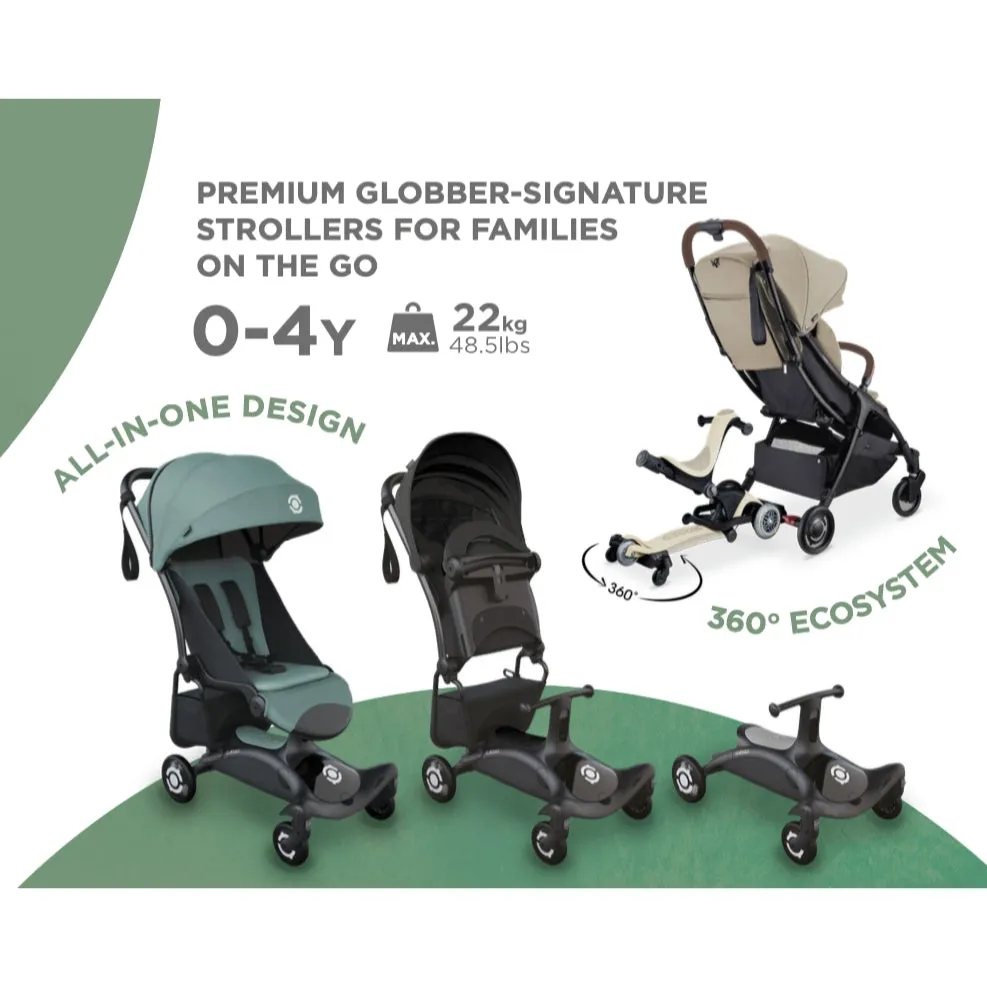 Globber Stroll Lite Baby Stroller - Sand (0 - 4Y)