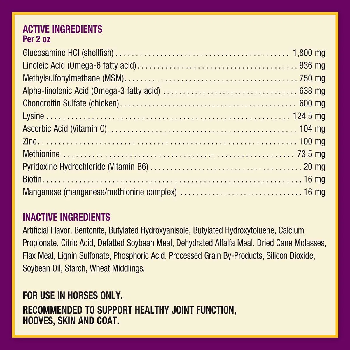 Joint Combo Hoof & Coat Supplement for Horses