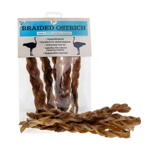 Jr Pet Braided Ostrich Tendon Dog Chew