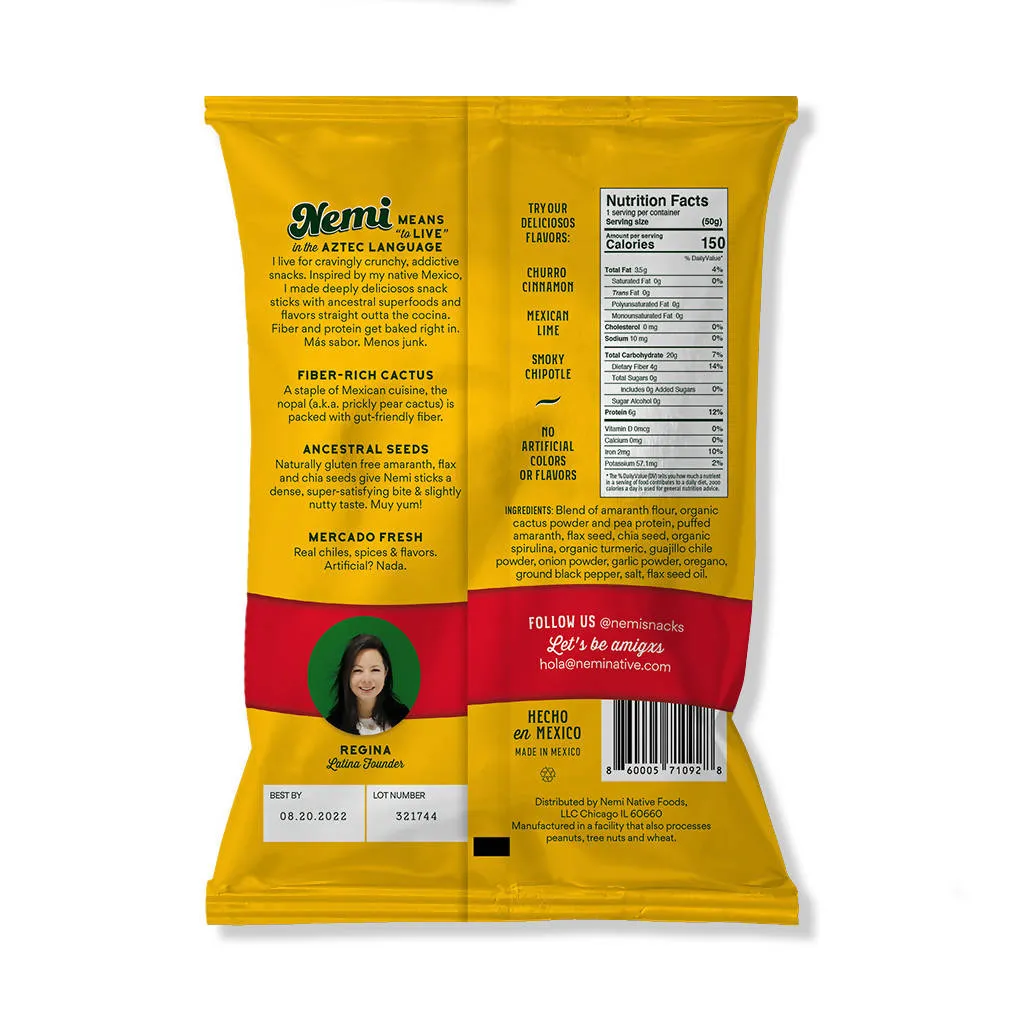 Nemi Cactus Crunchy Sticks Fiesta Pack (12 -Pack)