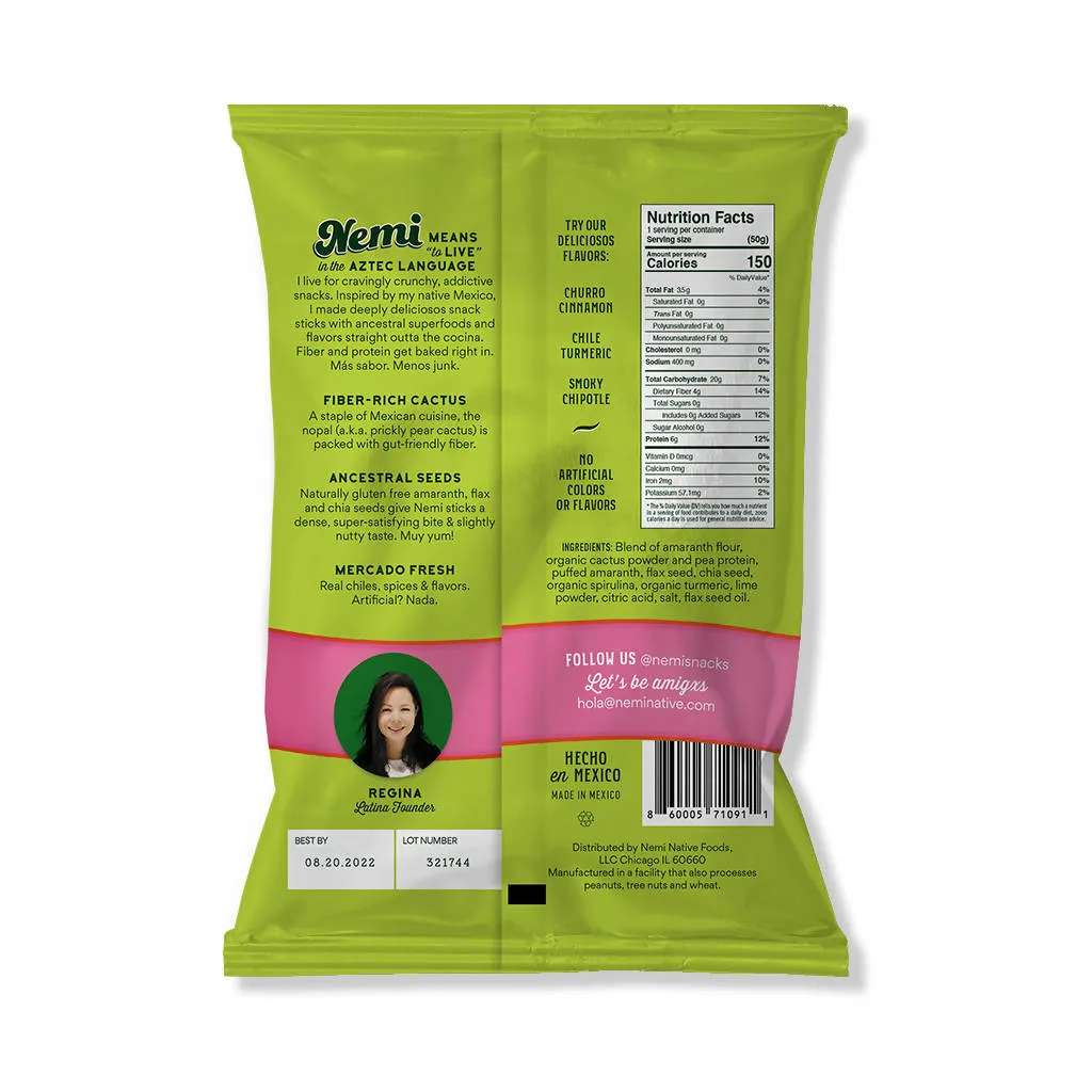 Nemi Cactus Crunchy Sticks Fiesta Pack (12 -Pack)