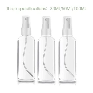 Portable Bottles Empty Clear Plastic Fine Mist Spray Bottles (3 PCs)