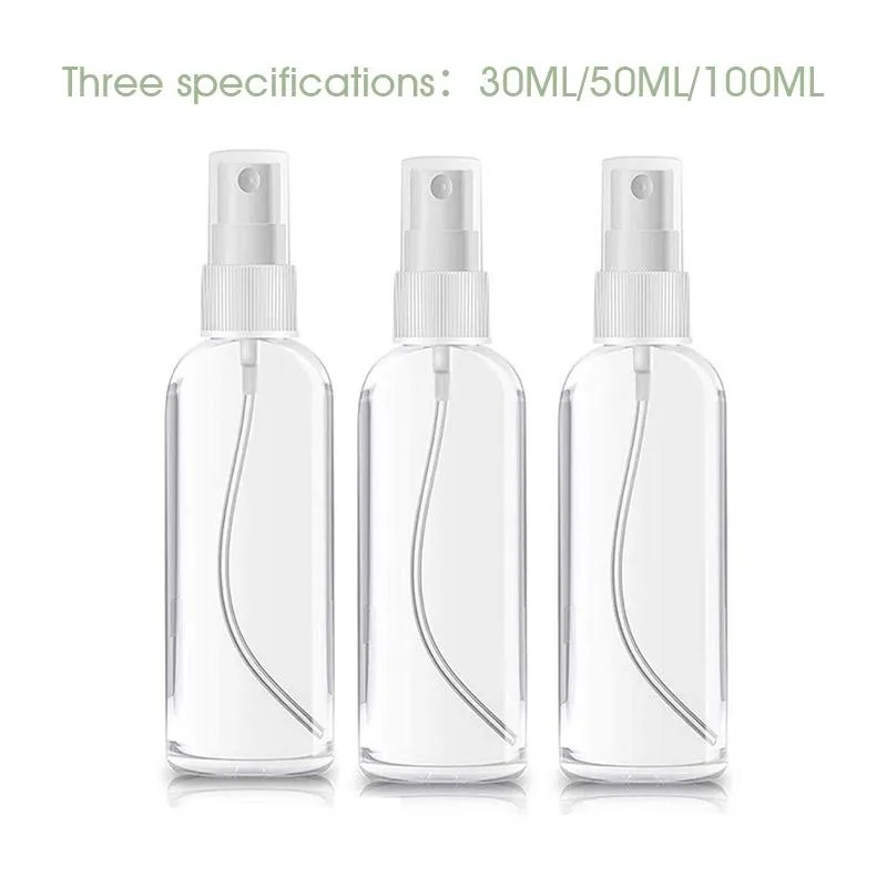 Portable Bottles Empty Clear Plastic Fine Mist Spray Bottles (3 PCs)
