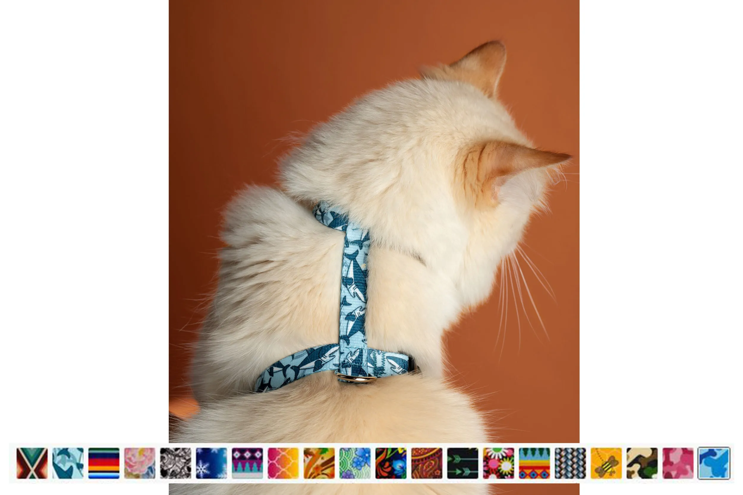 PRINTS - 5/8" wide Cat or Rabbit Harness, H-style | 23 Prints