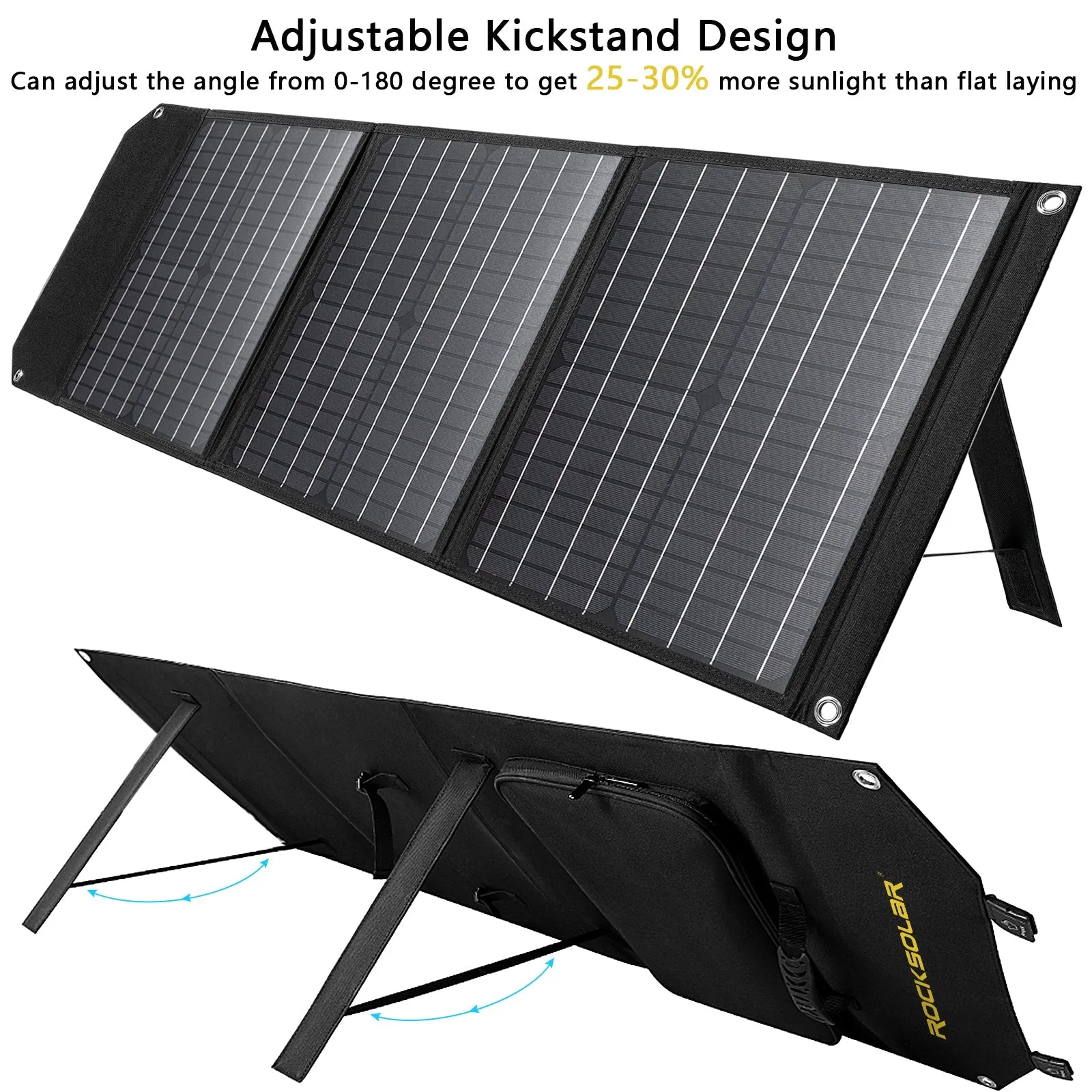 ROCKSOLAR Ready 200W 222Wh Portable Solar Generator Kit