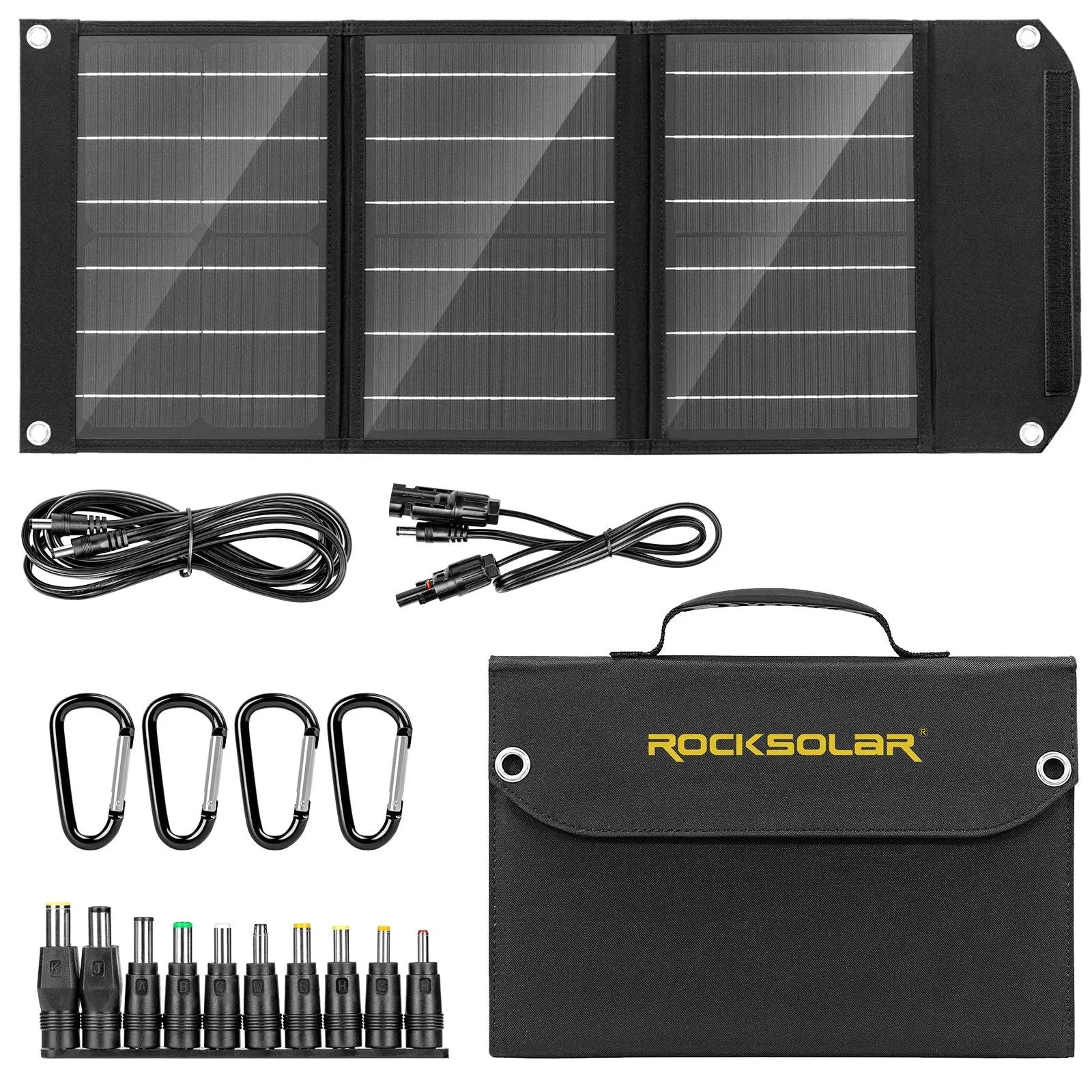 ROCKSOLAR Ready 200W 222Wh Portable Solar Generator Kit