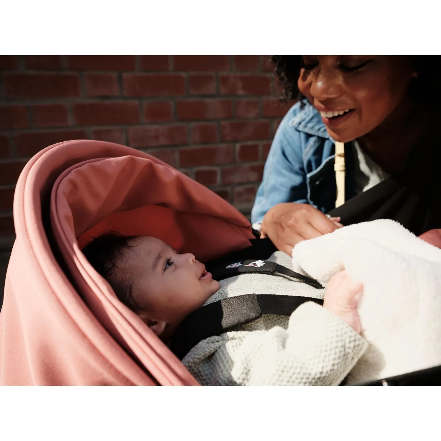 Stokke YOYO³ 0  6  Complete Baby Stroller Set - White Frame with Toffee 0  Newborn Pack & 6  Color Pack