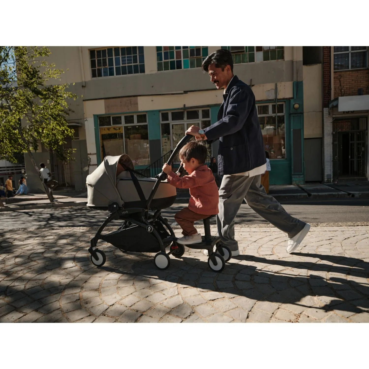 Stokke YOYO³ Newborn Shell 6  Complete Baby Stroller Set - White Frame with Ginger Newborn Shell & 6  Color Pack (Pre-Order; Est. Delivery in 4-6 Weeks)