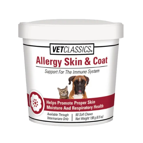 VetClassics Allergy Skin & Coat Soft Chews for Dogs & Cats