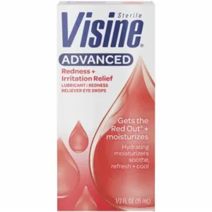 Visine Advanced Redness and Irritation Eye Relief Drops, 0.5 fl oz
