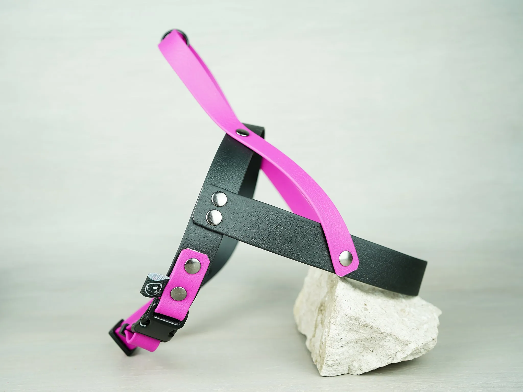 Waterproof Dog Harness in PVC Coated Webbing with Reflective Details